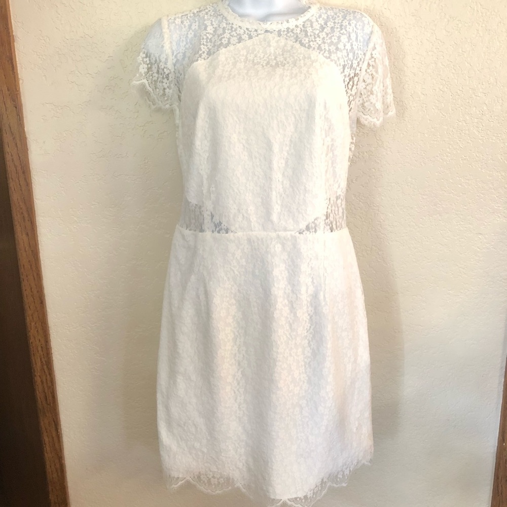 NWT Keepsake the Label White Lace Dress Open Back - Picture 5 of 7
